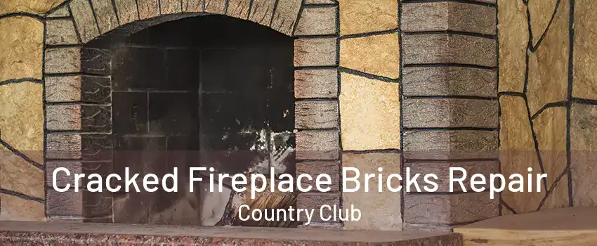 Cracked Fireplace Bricks Repair Country Club | Hearth Brick Restoration