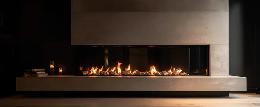 Gas Fireplace Ember Bed Design Services in Country Club, Florida